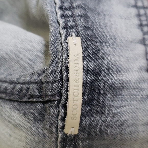 scotch & Soda Distressed Chambray Denim Jacket, Size S - Picture 9 of 16